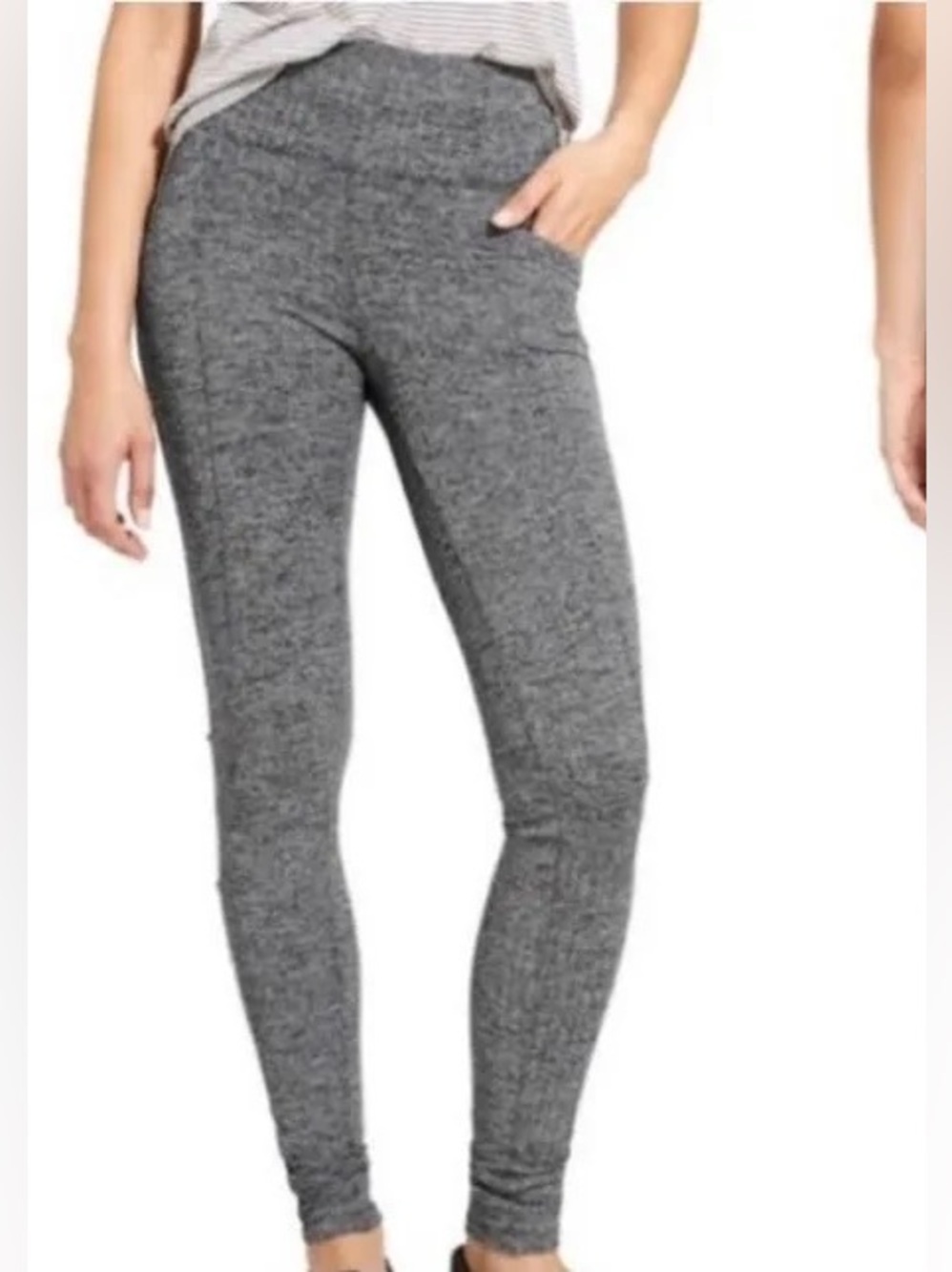 Athleta herringbone metro high-waisted leggings